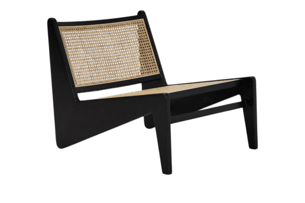 Moderner Rattansessel „Noir Cané“ – Eleganz trifft Komfort